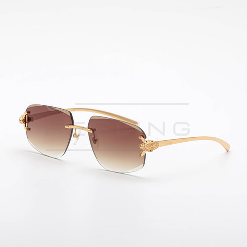 CARTIER CT0648S - Marron & Gold