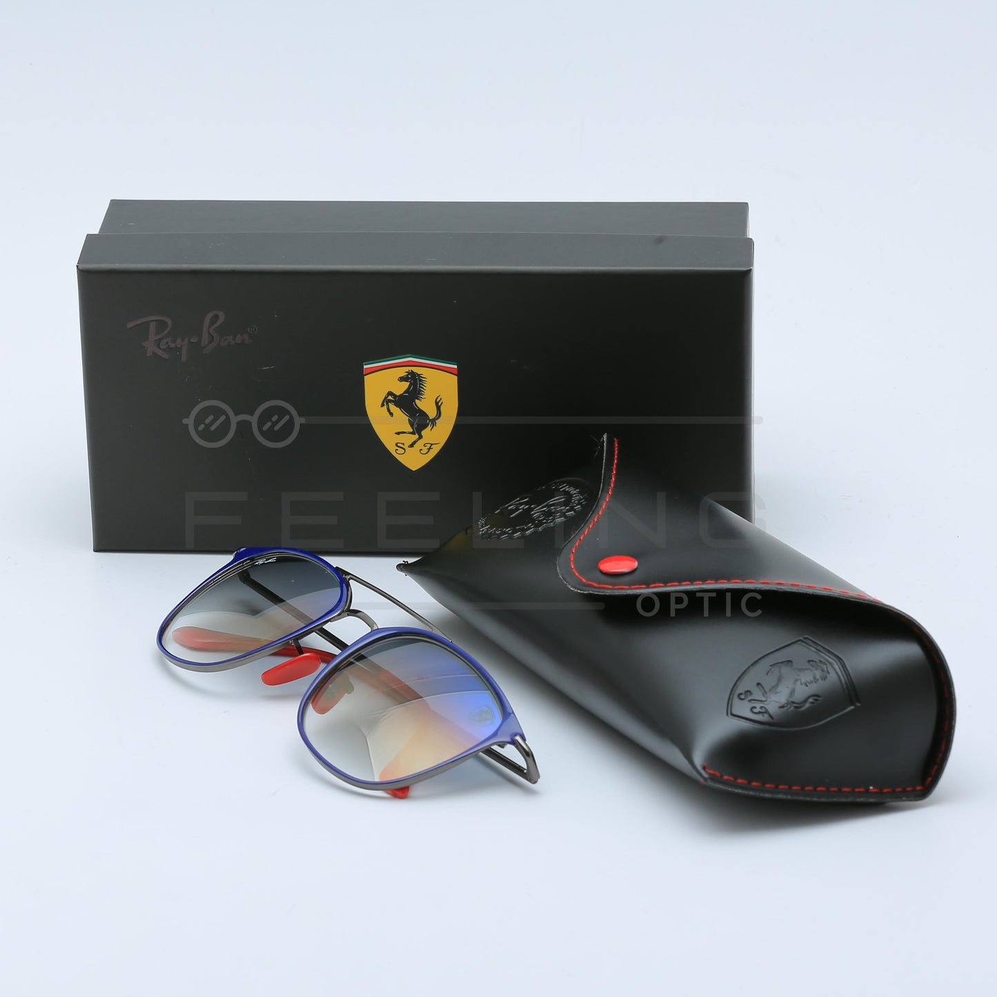 RAYBAN FERRARI RB-3601M - Bleu & Rouge