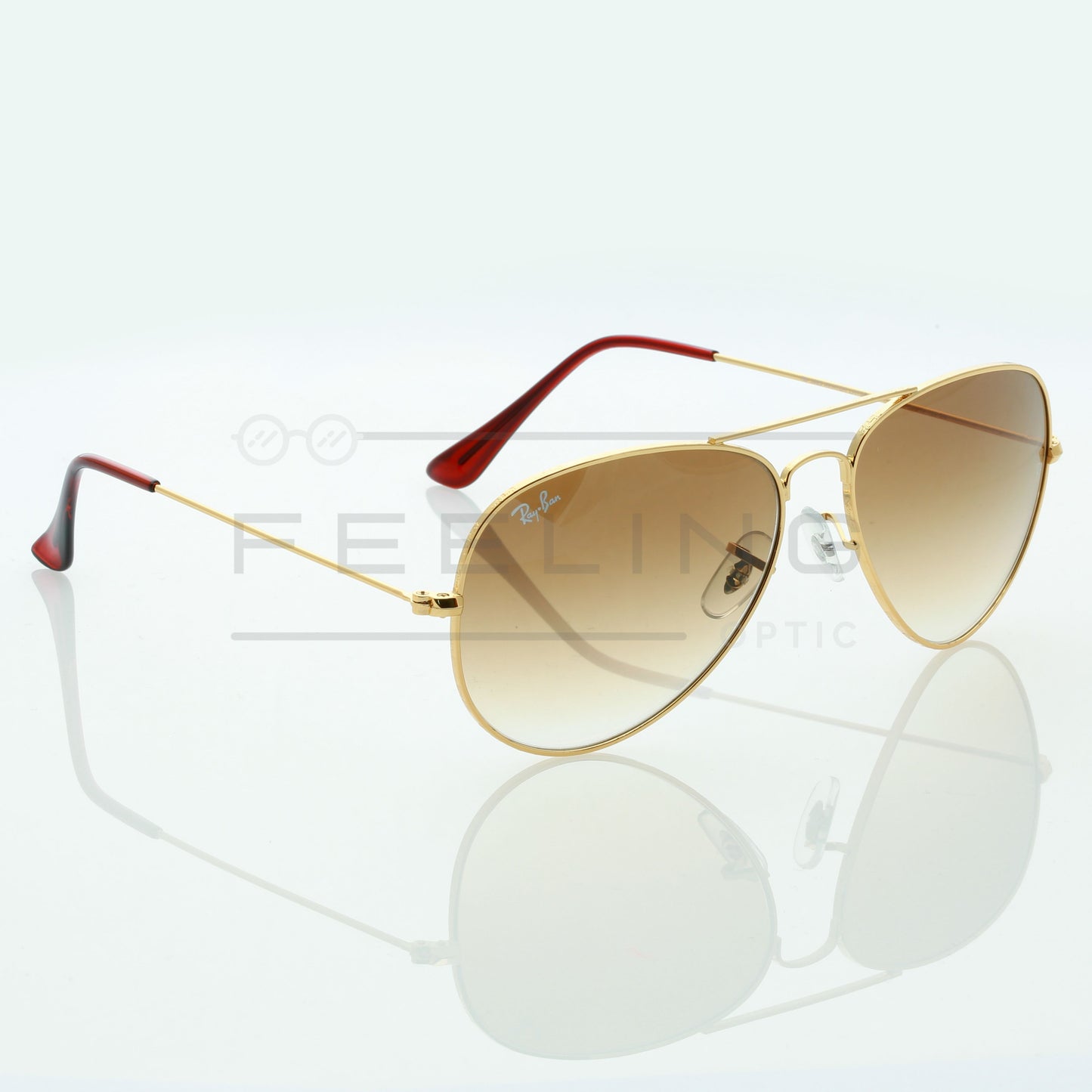 RAYBAN AVIATOR RB-3025 - Marron & Gold