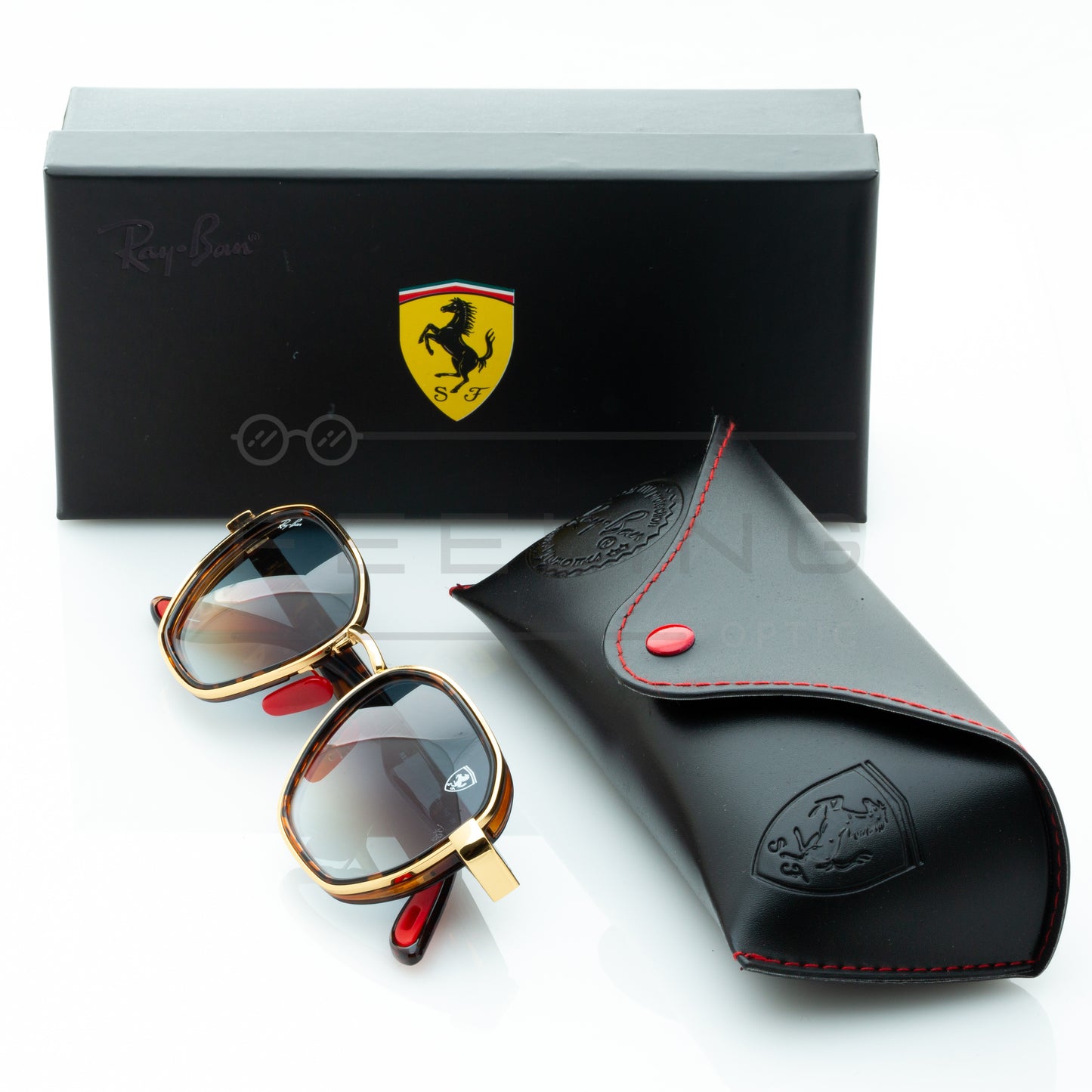 RAYBAN FERRARI RB-3674M - Bleu & Havane