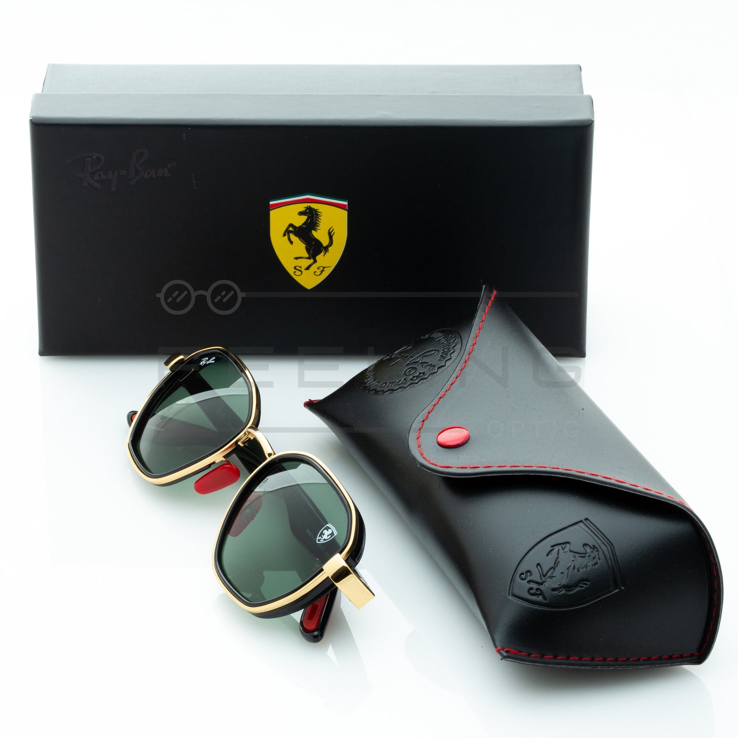 RAYBAN FERRARI RB-3674M - Vert & Gold