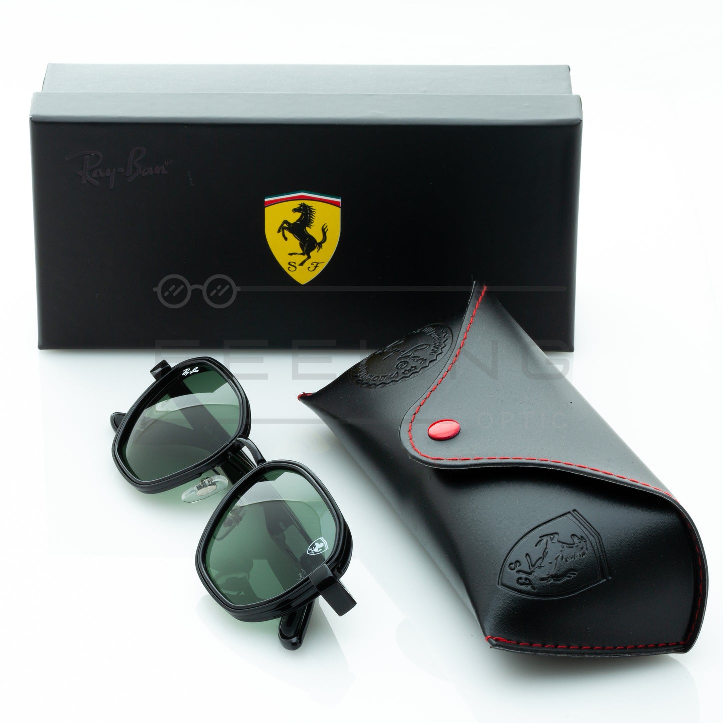RAYBAN FERRARI RB-3674M - Vert & Noir