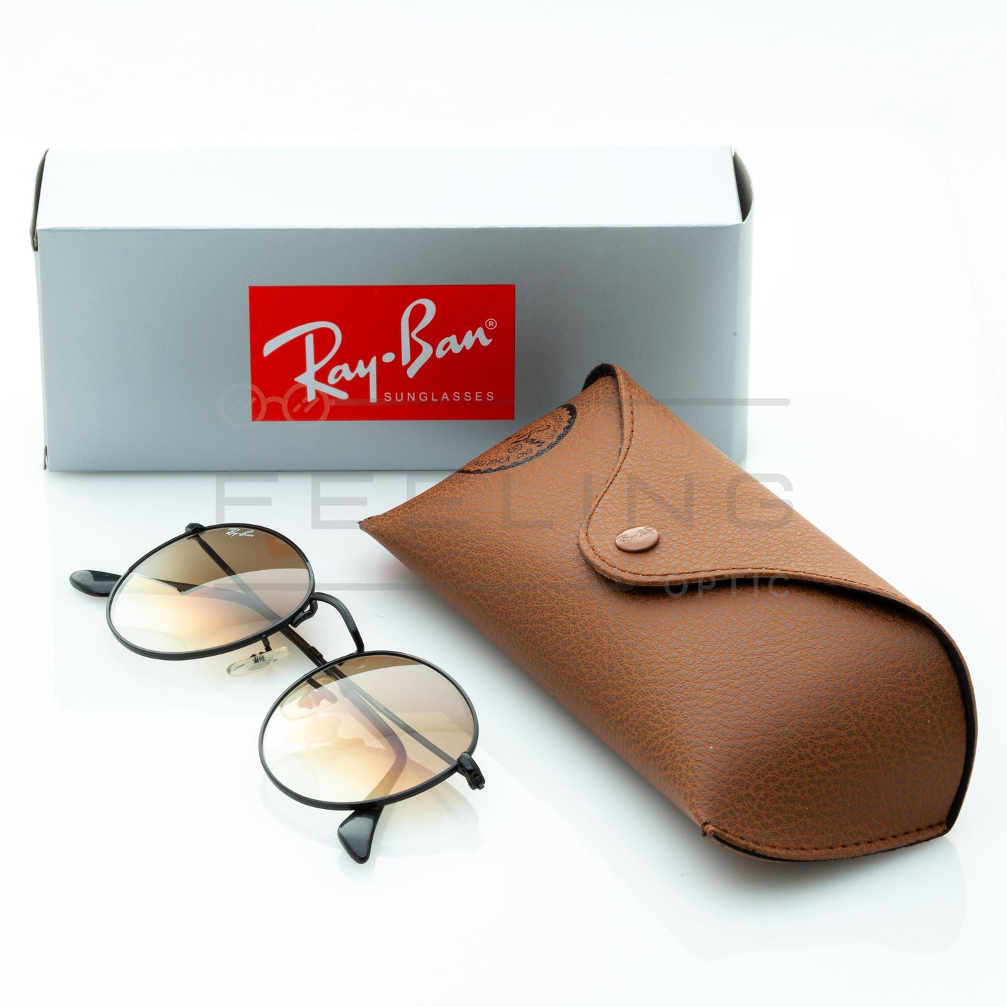 RAYBAN Round RB-3447 - Marron & Noir