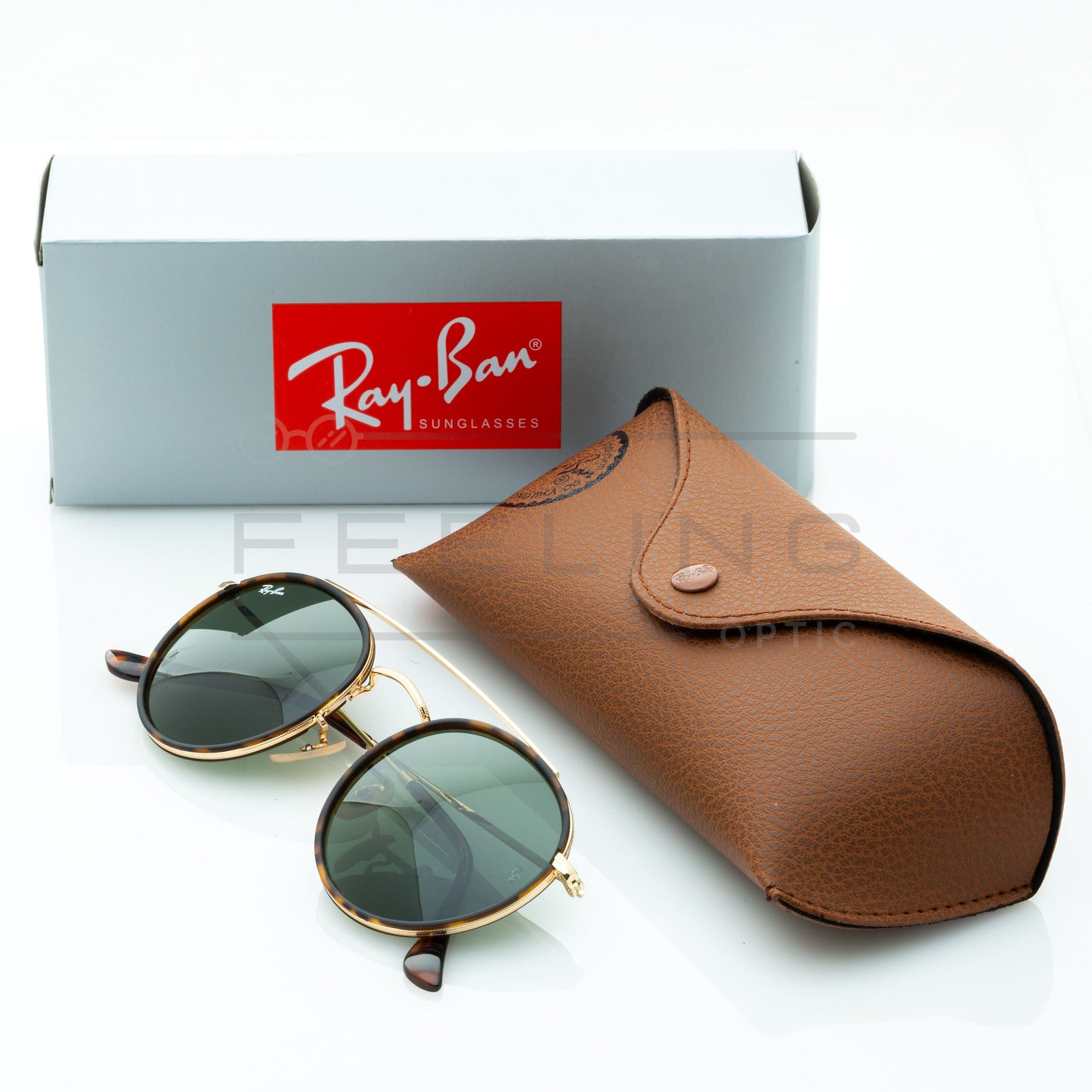 RAYBAN Double Bridge RB-3647N - Vert & Gold