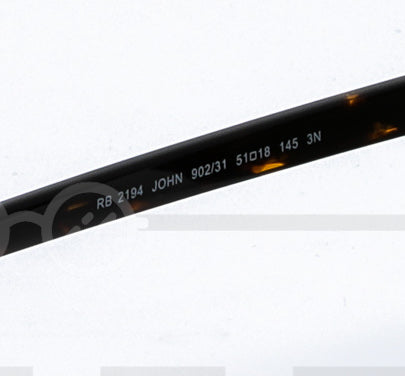 RAYBAN JOHN RB-2194 - Noir & Havane