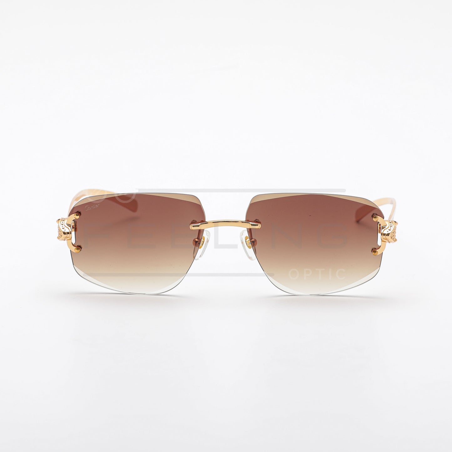CARTIER CT0648S - Marron & Gold