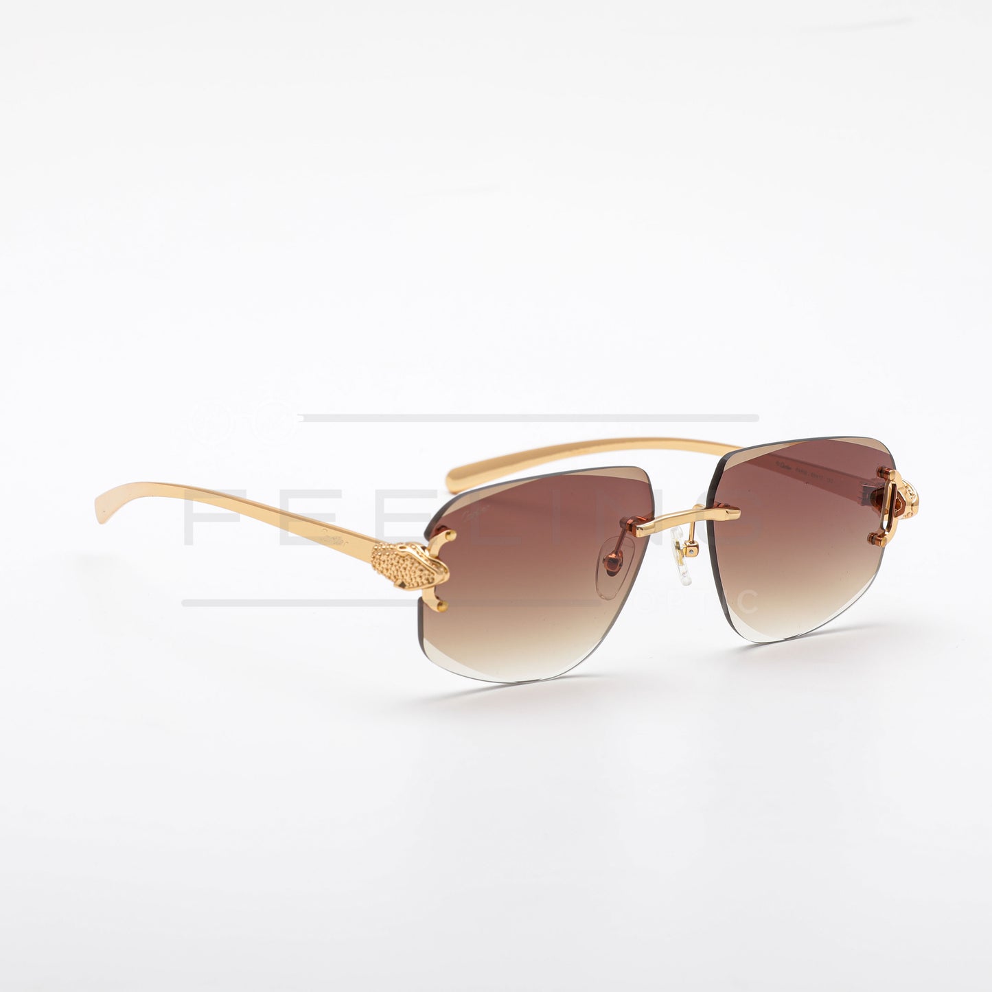 CARTIER CT0648S - Marron & Gold
