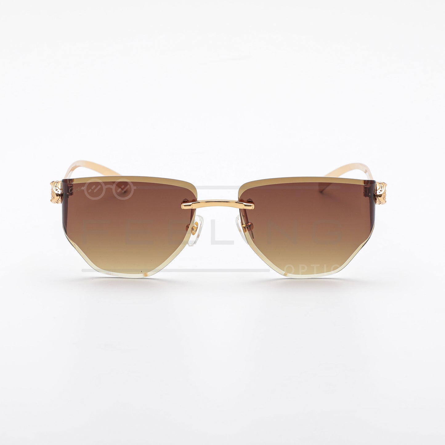CARTIER CT0642S - Marron & Gold