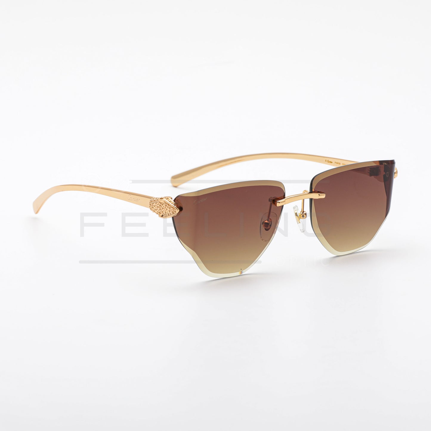 CARTIER CT0642S - Marron & Gold