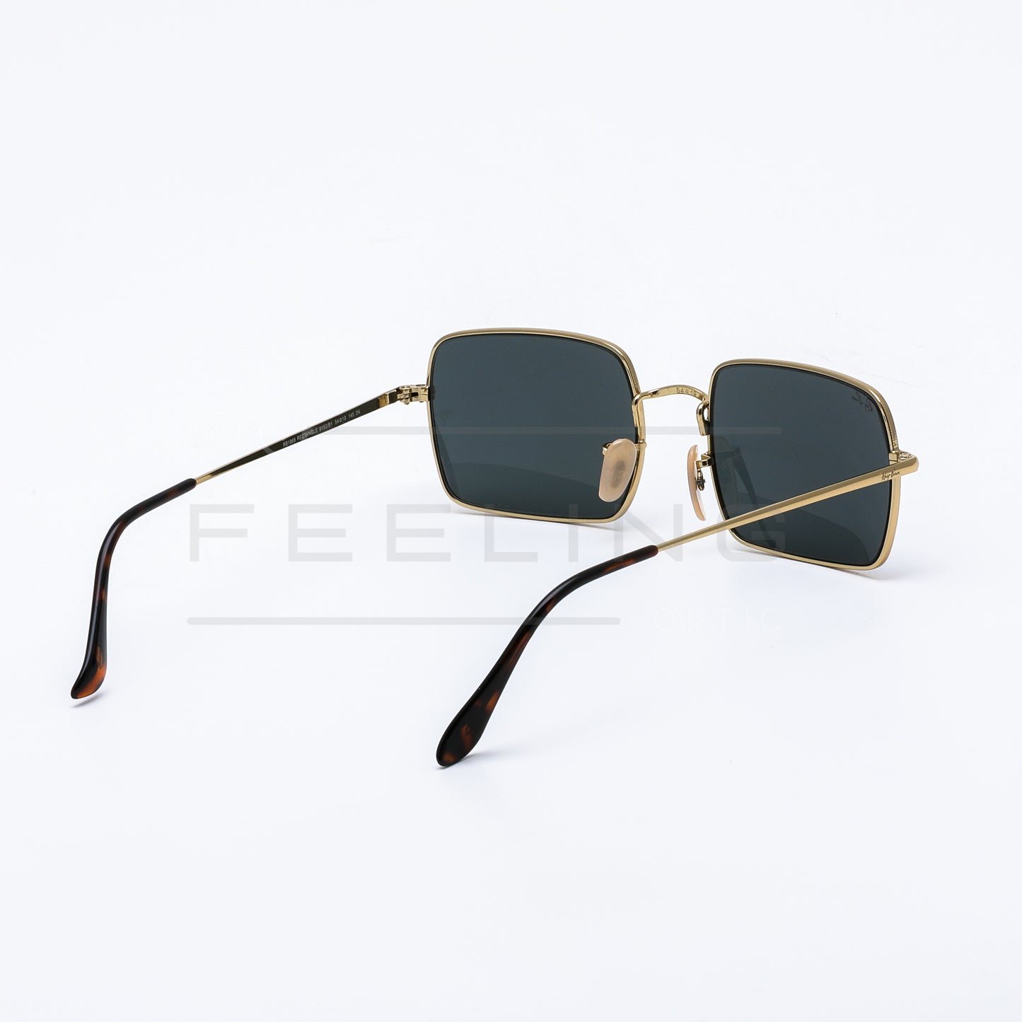RAYBAN RECTANGLE RB-1969 - Noir & Gold
