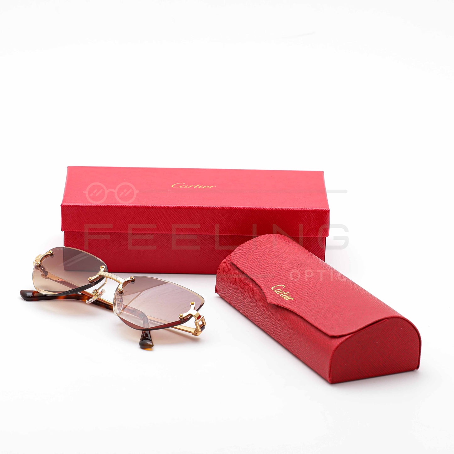 CARTIER CT0551S - Marron & Gold