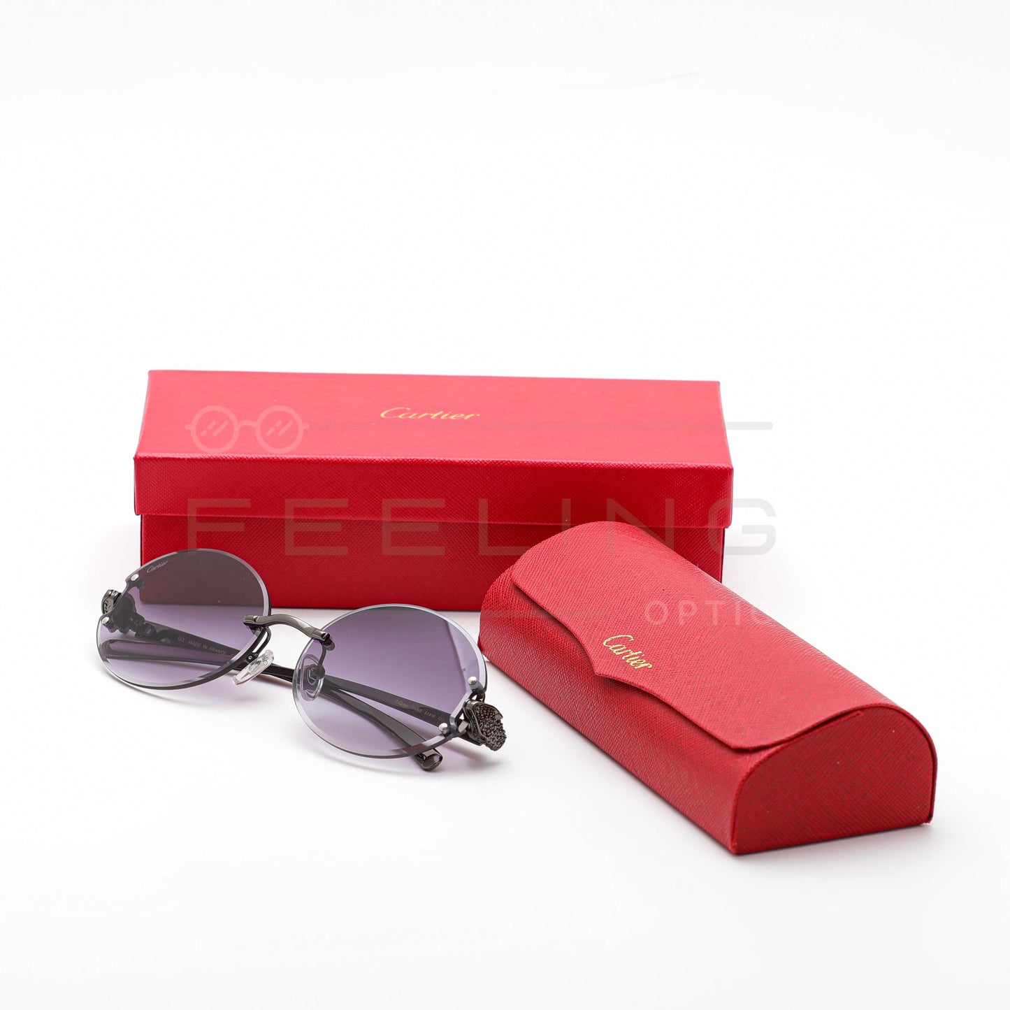 CARTIER CT0649S - Noir & Gris