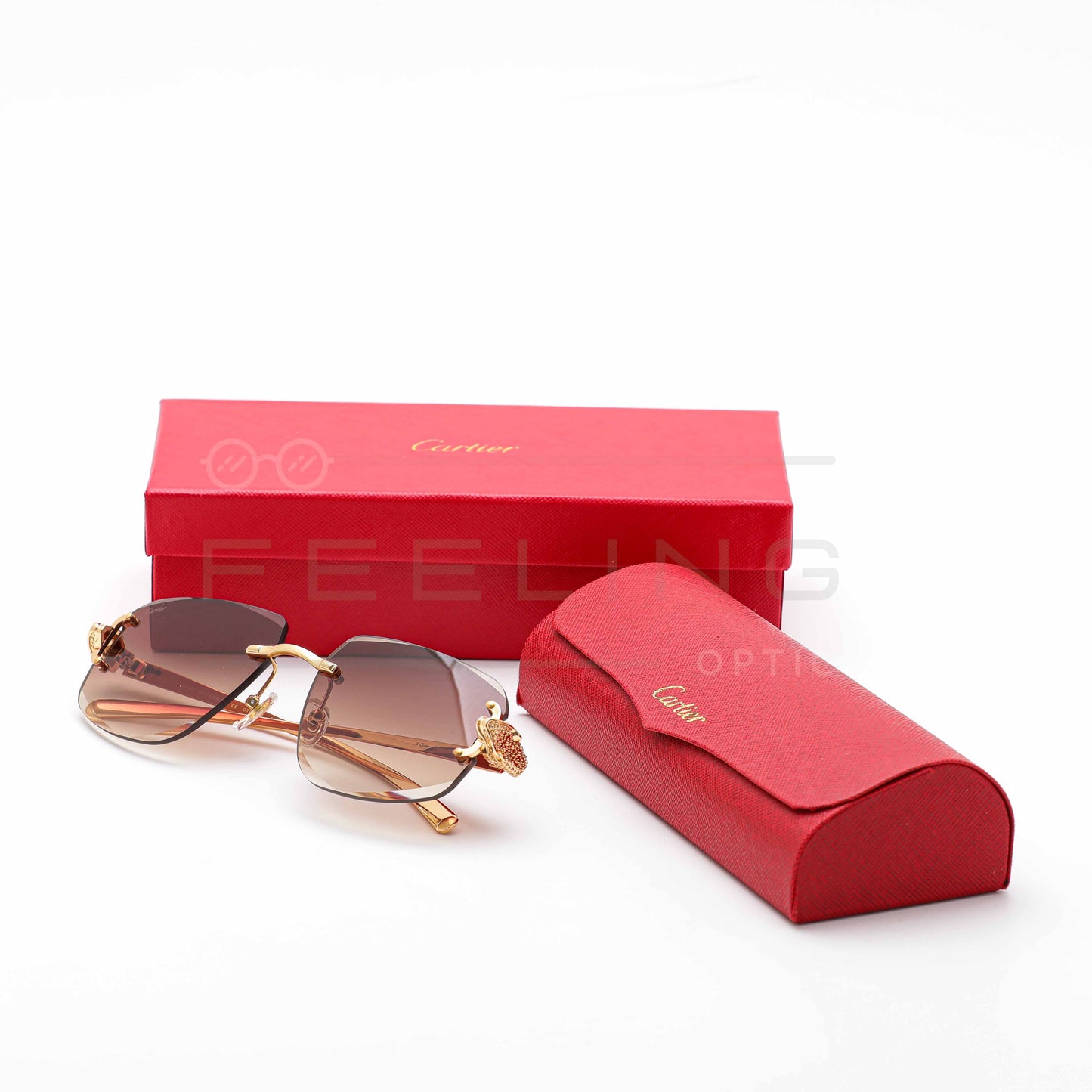 CARTIER CT0648S - Marron & Gold