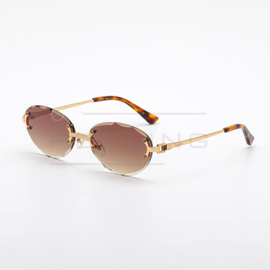 CARTIER CT0550S - Marron & Gold
