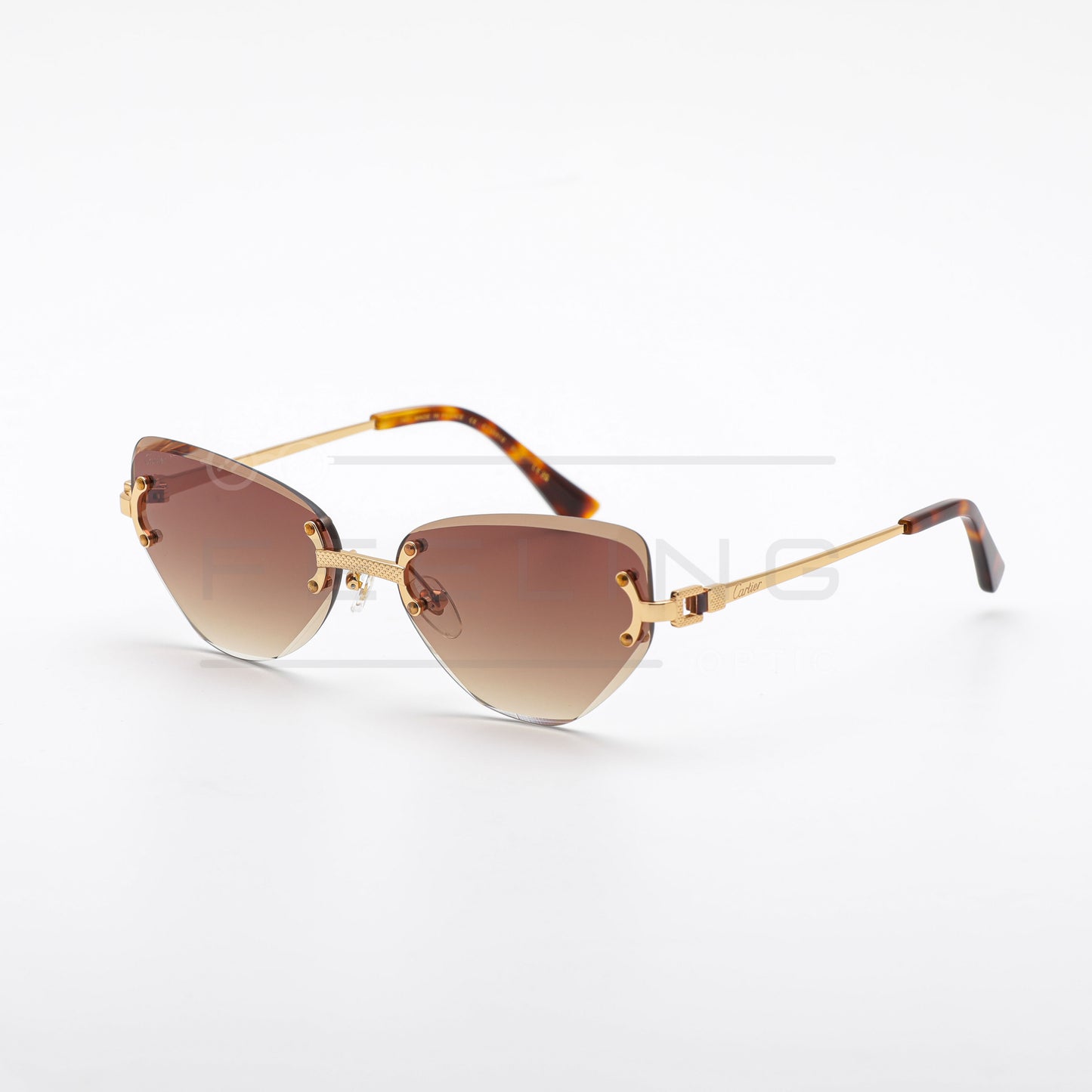 CARTIER CT0551S - Marron & Gold
