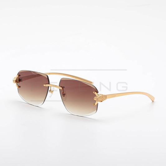 CARTIER CT0648S - Marron & Gold
