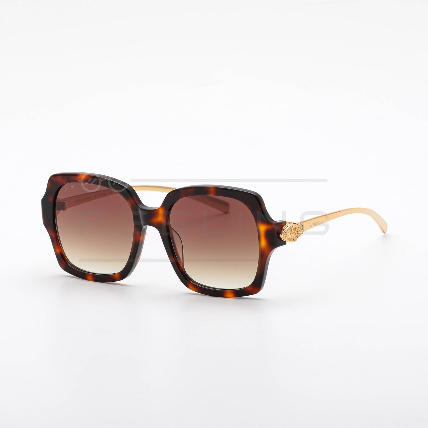 CARTIER CT0646S - Marron & Gold