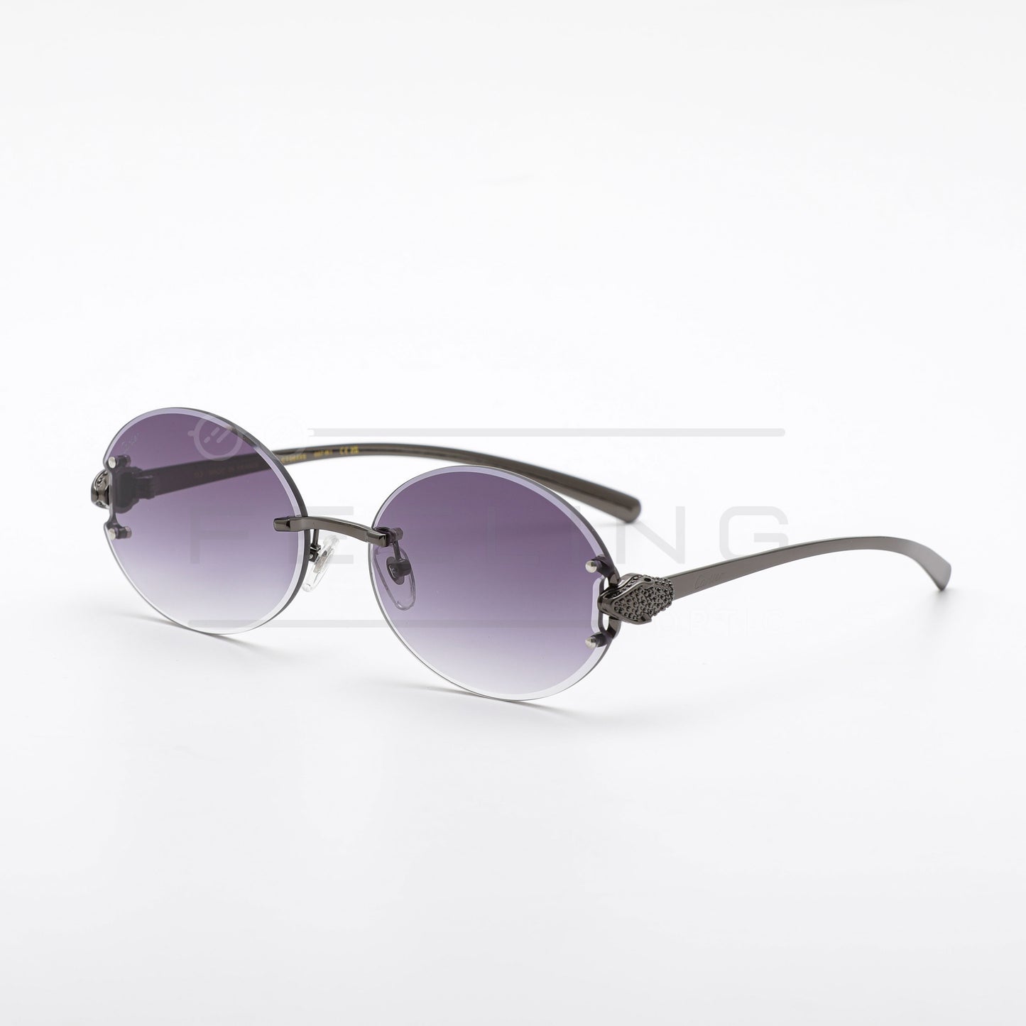 CARTIER CT0649S - Noir & Gris