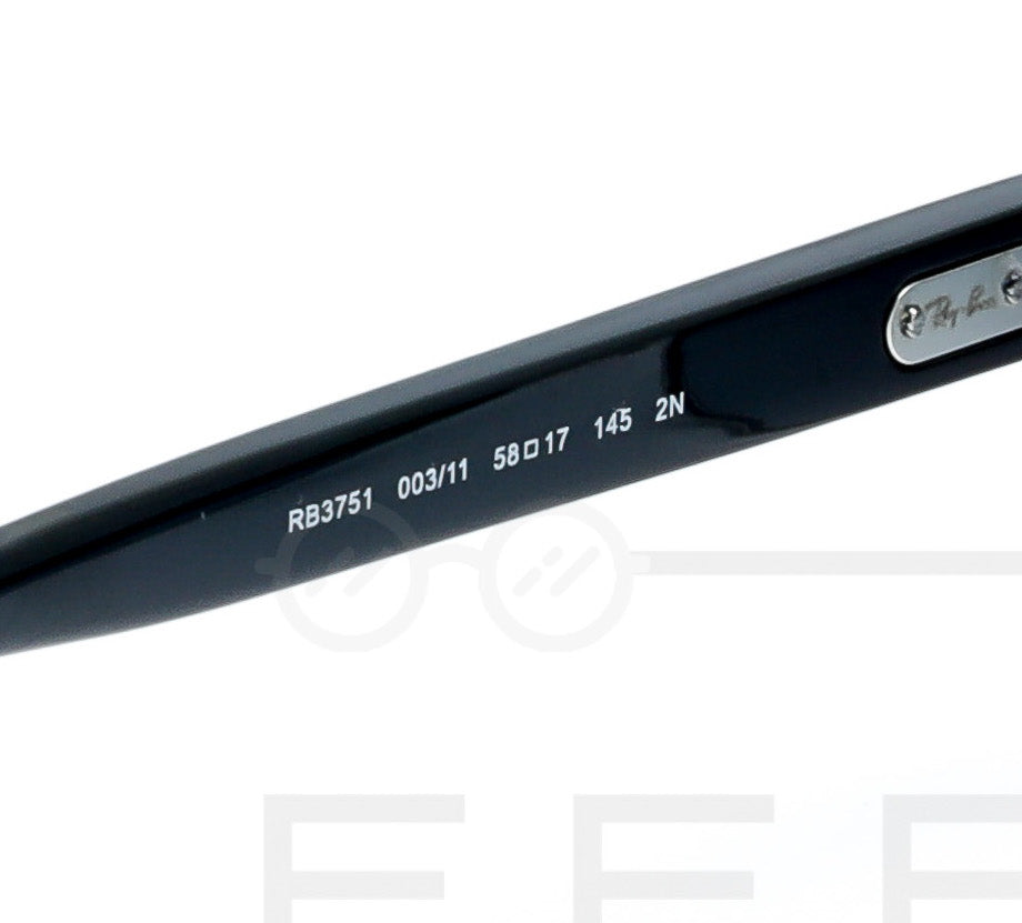 RAYBAN RB-3751 - Bleu & Noir