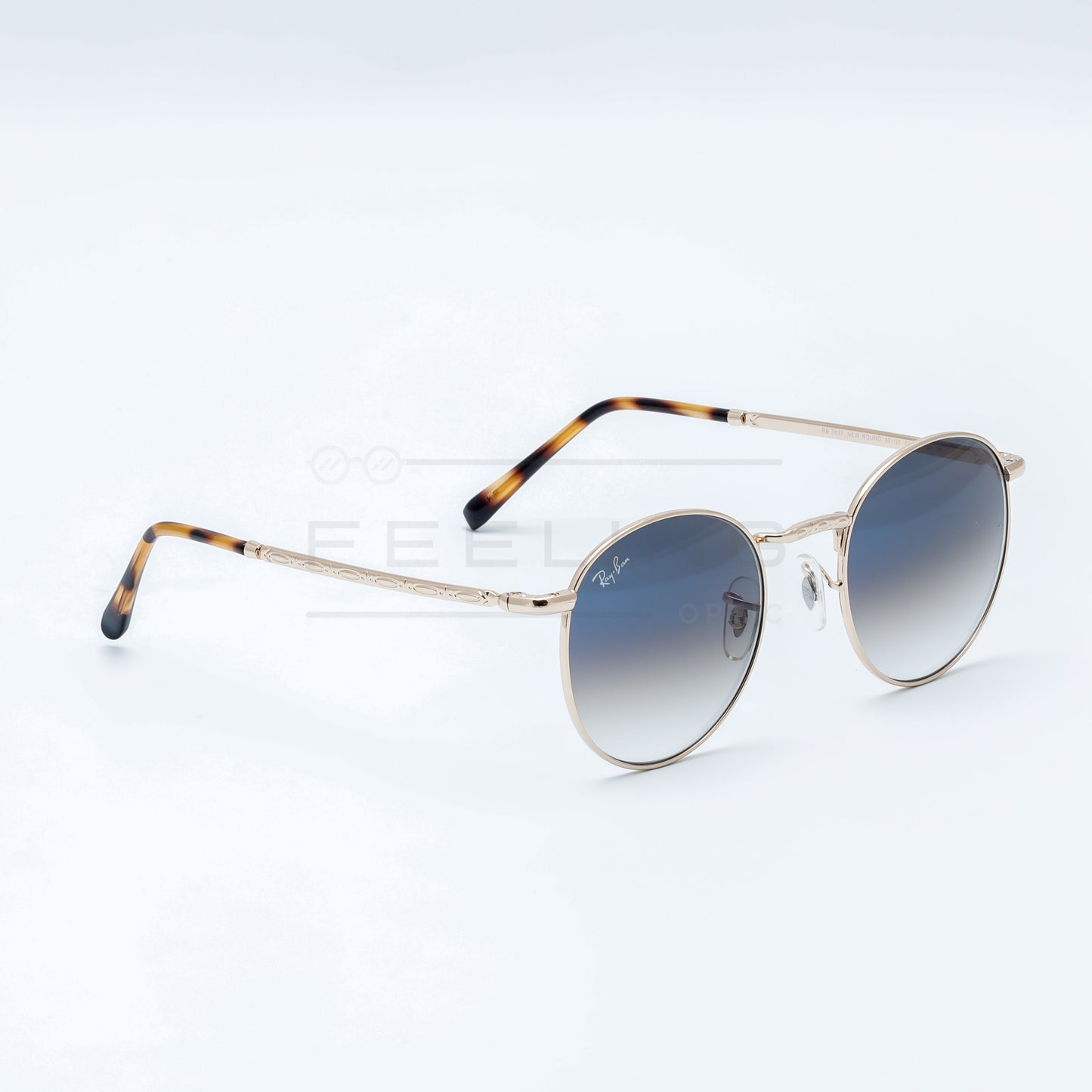 RAYBAN NEW ROUND RB-3637 - Bleu & Gold Rose