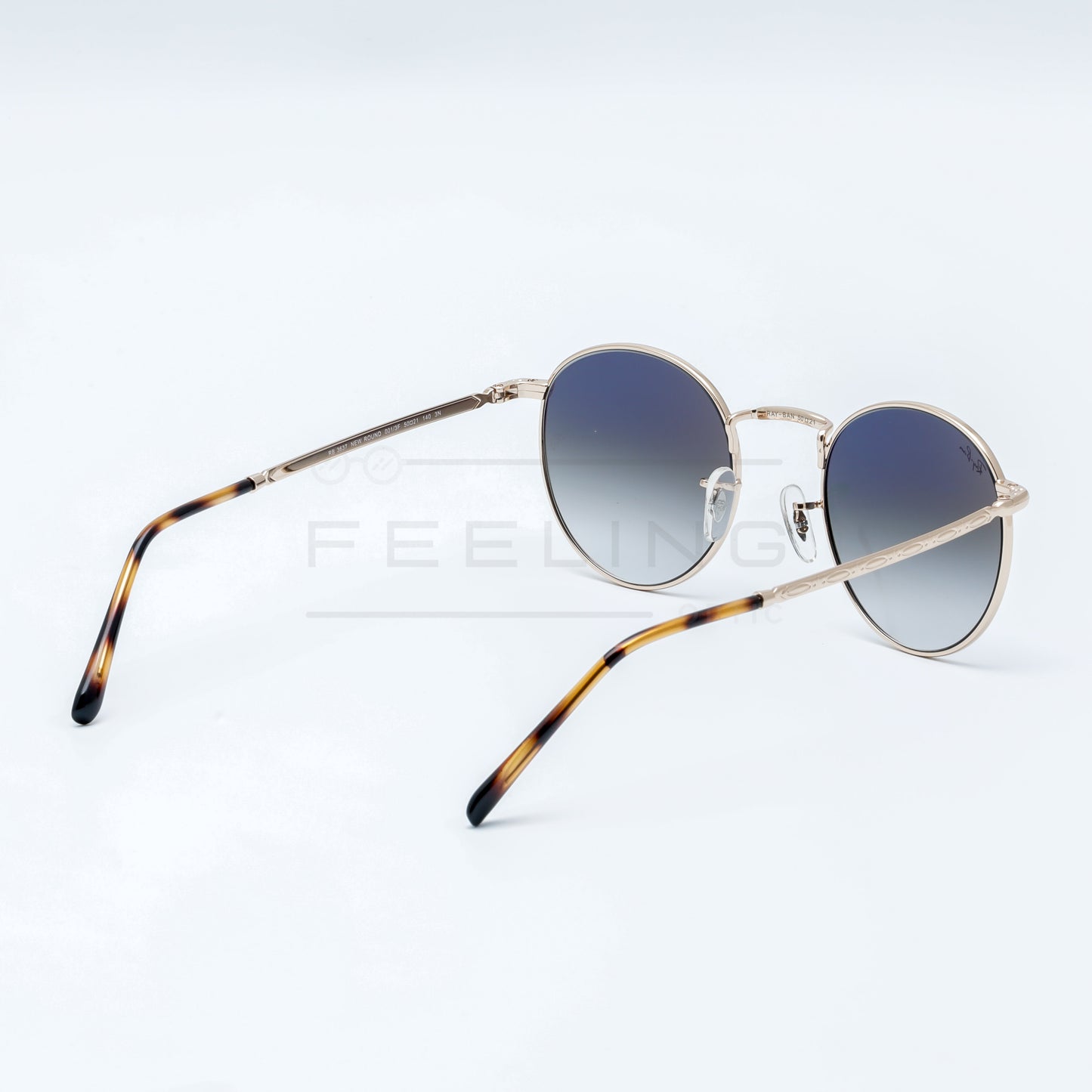 RAYBAN NEW ROUND RB-3637 - Bleu & Gold Rose