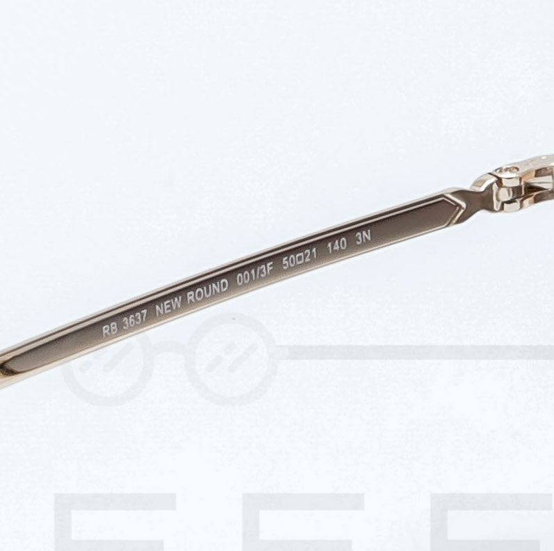 RAYBAN NEW ROUND RB-3637 - Bleu & Gold Rose