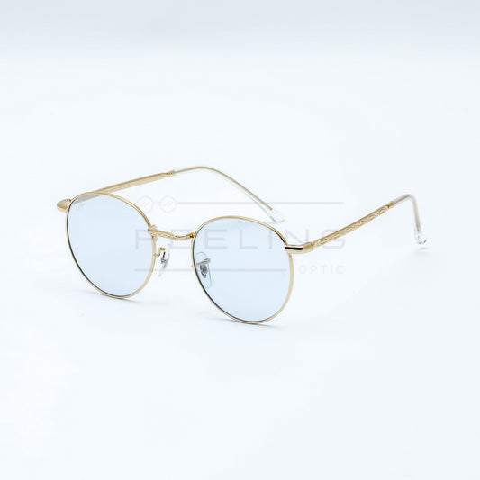 RAYBAN NEW ROUND RB-3637 - Bleu Ciel & Gold