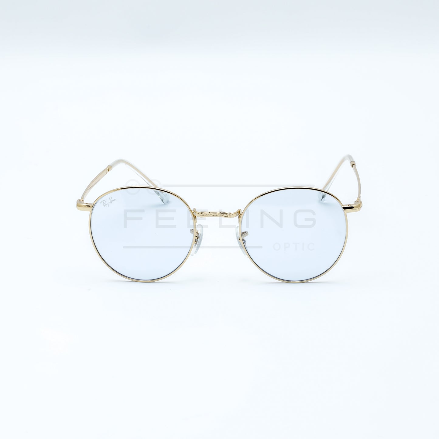 RAYBAN NEW ROUND RB-3637 - Bleu Ciel & Gold