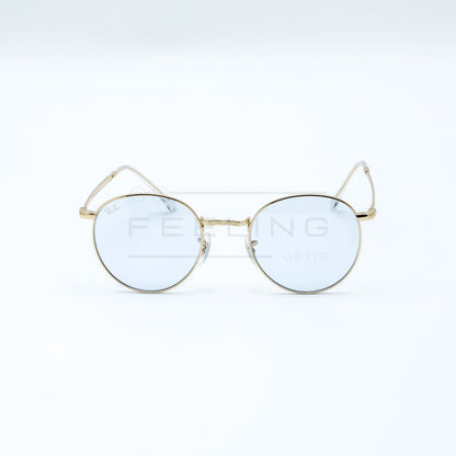 RAYBAN NEW ROUND RB-3637 - Bleu Ciel & Gold
