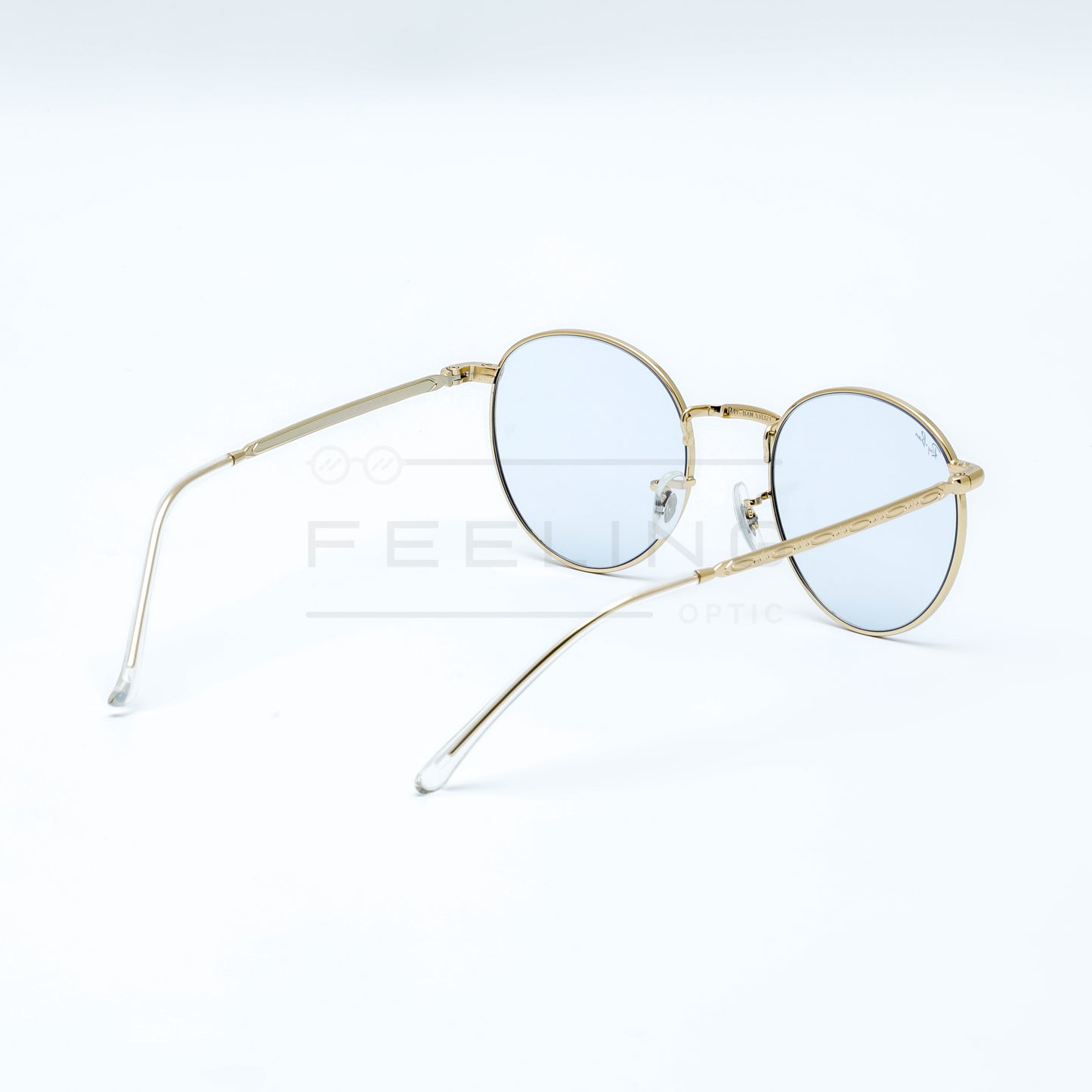 RAYBAN NEW ROUND RB-3637 - Bleu Ciel & Gold