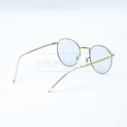 RAYBAN NEW ROUND RB-3637 - Bleu Ciel & Gold