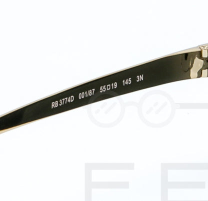 RAYBAN RB-3774D - Noir & Gold