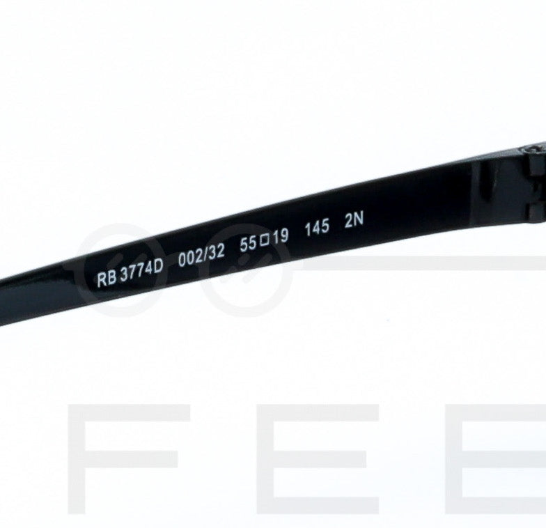 RAYBAN RB-3774D - Gris & Noir