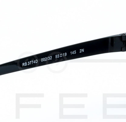 RAYBAN RB-3774D - Gris & Noir