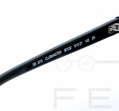 RAYBAN CLUBMASTER RB-3016 - Bleu & Noir