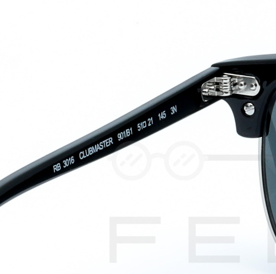 RAYBAN CLUBMASTER RB-3016 - Noir & Silver