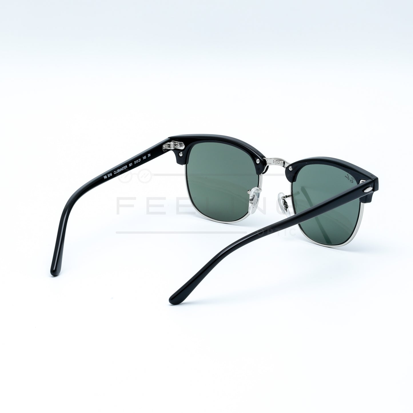 RAYBAN CLUBMASTER RB-3016 - Vert & Noir Silver