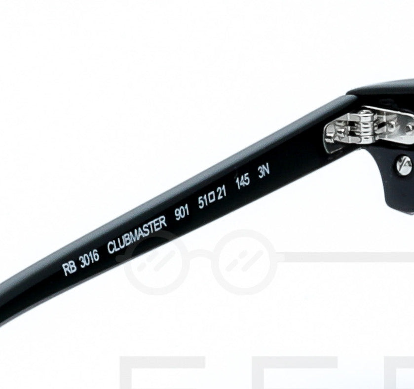 RAYBAN CLUBMASTER RB-3016 - Vert & Noir Silver