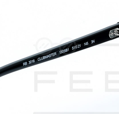 RAYBAN CLUBMASTER RB-3016 - Full Black
