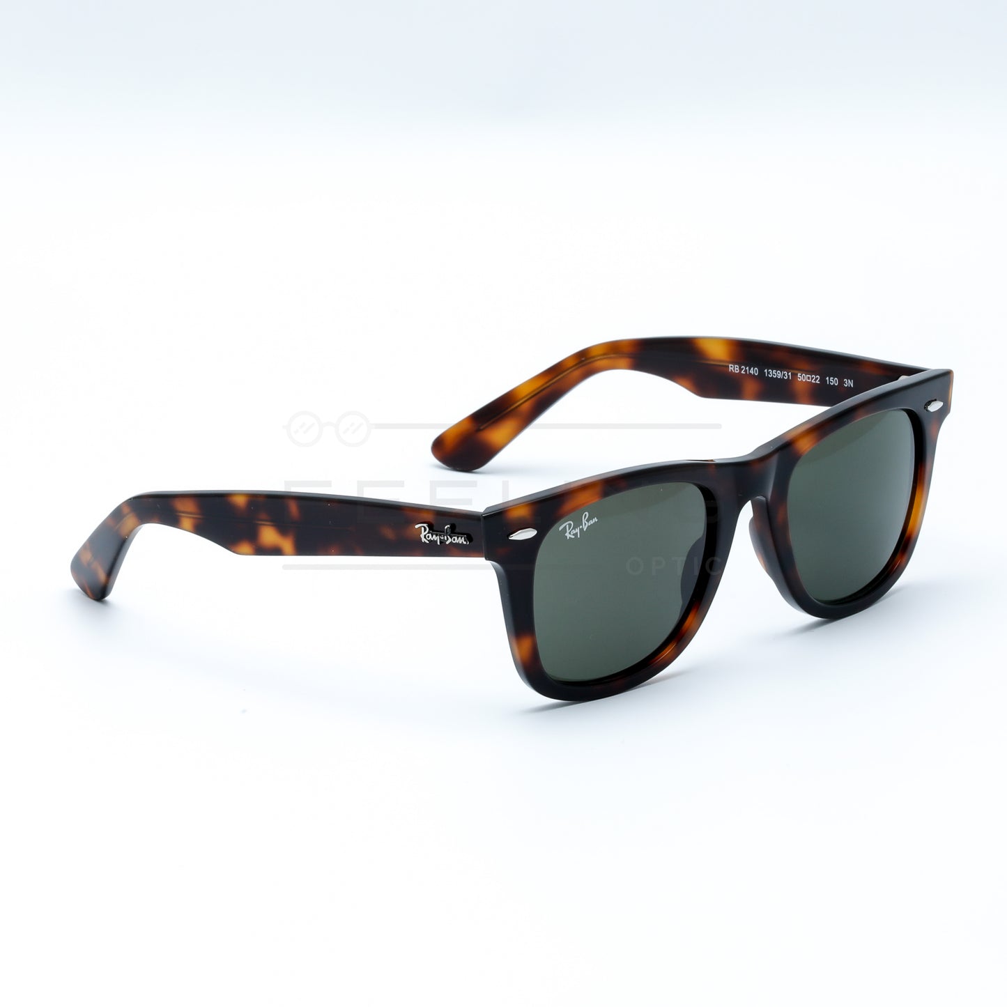 RAYBAN Wayfarer RB-2140 - Vert & Marron Havane