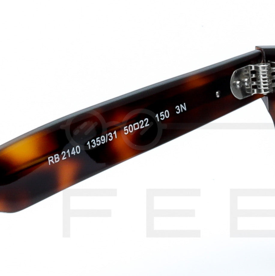RAYBAN Wayfarer RB-2140 - Vert & Marron Havane