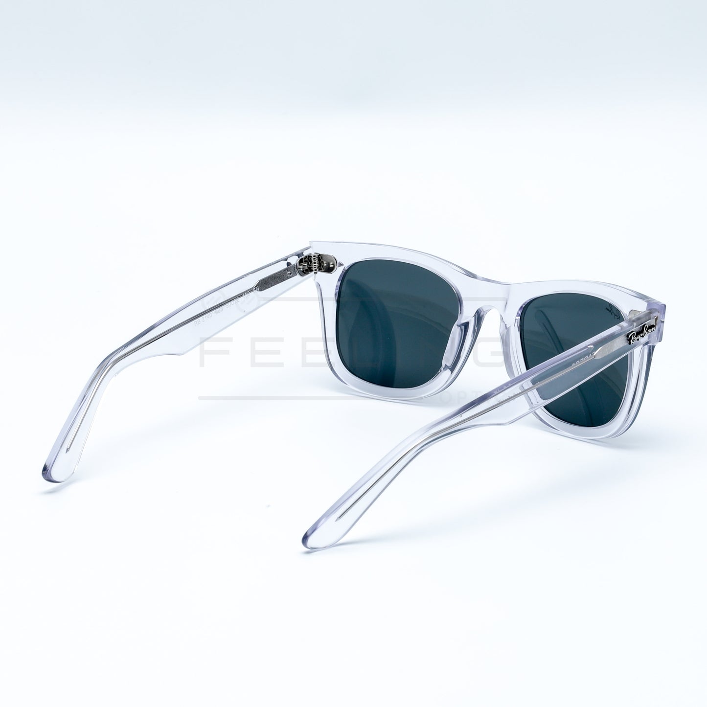 RAYBAN Wayfarer RB-2140 - Noir & Crystal Clair