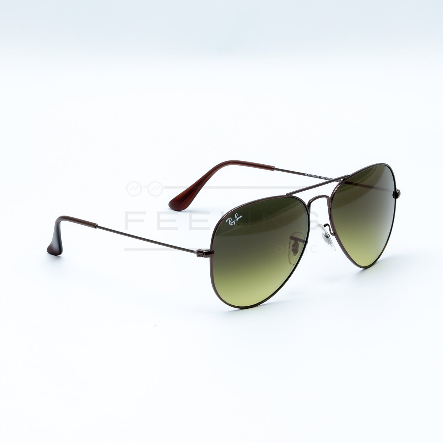 RAYBAN AVIATOR RB-3025 - Vert & Bronze