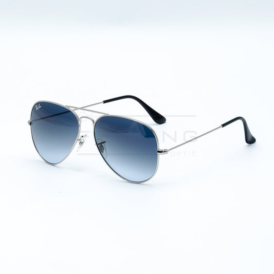 RAYBAN AVIATOR RB-3025 - Bleu & Silver