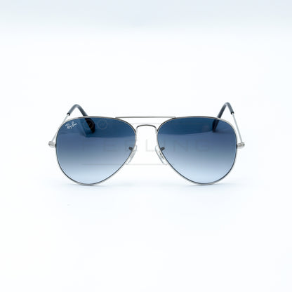 RAYBAN AVIATOR RB-3025 - Bleu & Silver