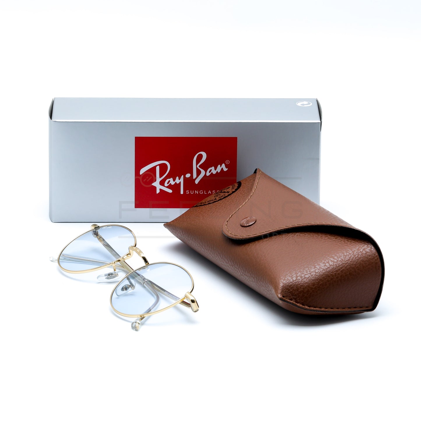 RAYBAN NEW ROUND RB-3637 - Bleu Ciel & Gold