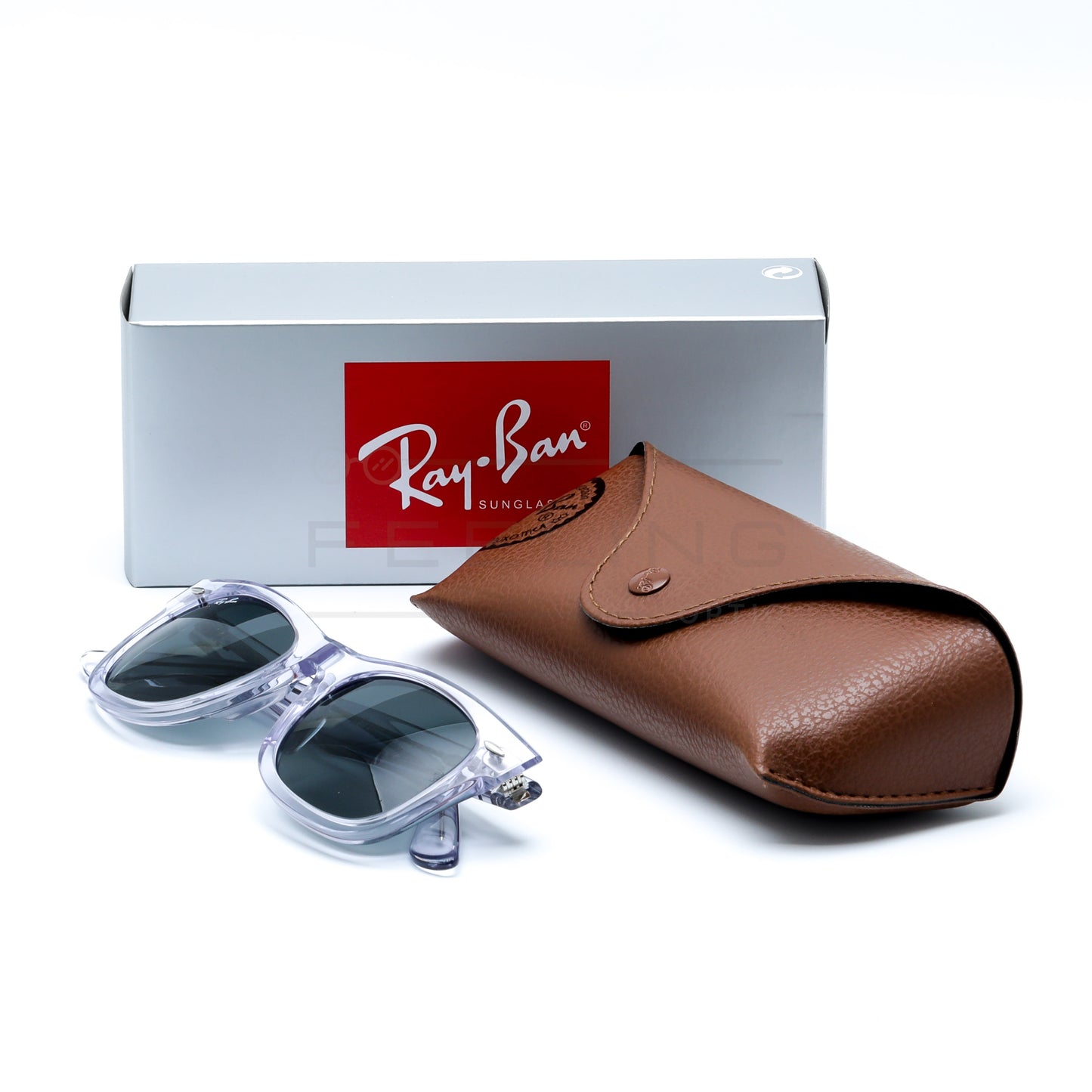 RAYBAN Wayfarer RB-2140 - Noir & Crystal Clair