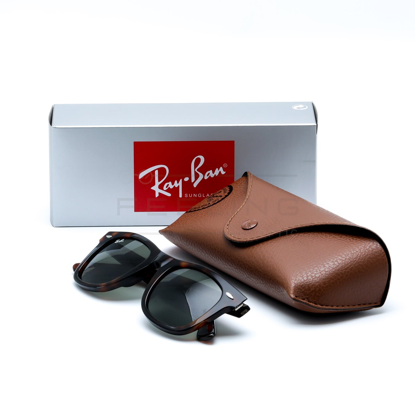 RAYBAN Wayfarer RB-2140 - Vert & Marron Havane