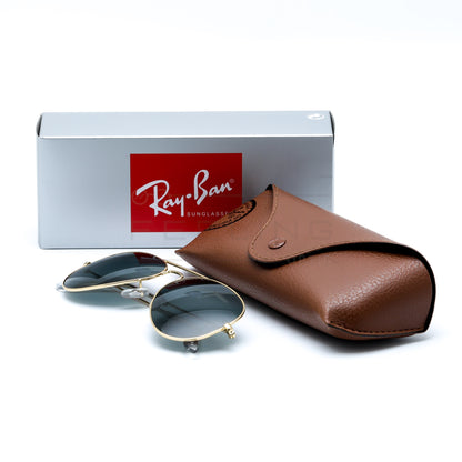 RAYBAN AVIATOR RB-3025 - Noir & Gold