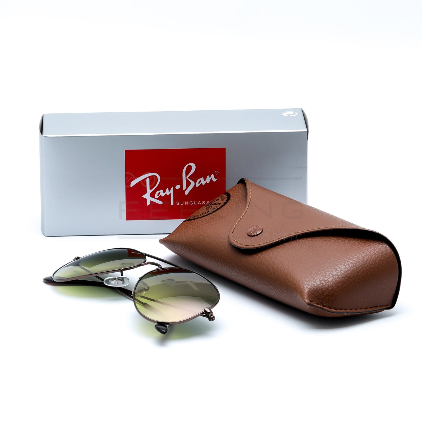 RAYBAN AVIATOR RB-3025 - Vert & Bronze